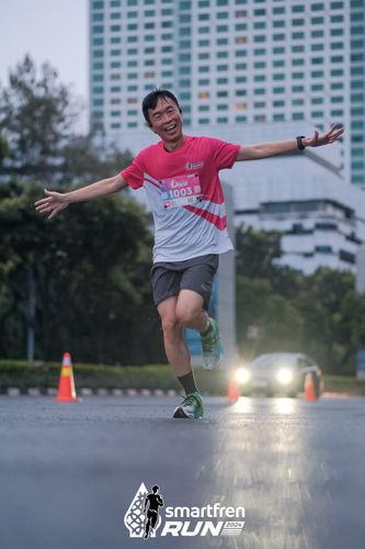 Race photo from Smartfren Run 2024
