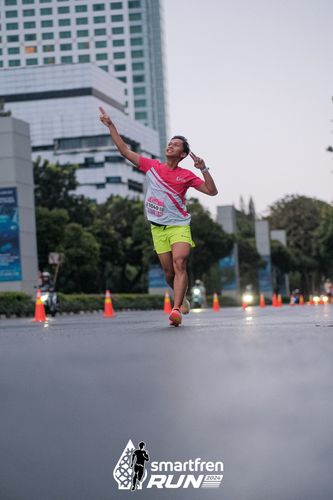 Race photo from Smartfren Run 2024