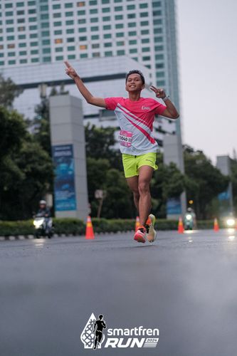 Race photo from Smartfren Run 2024