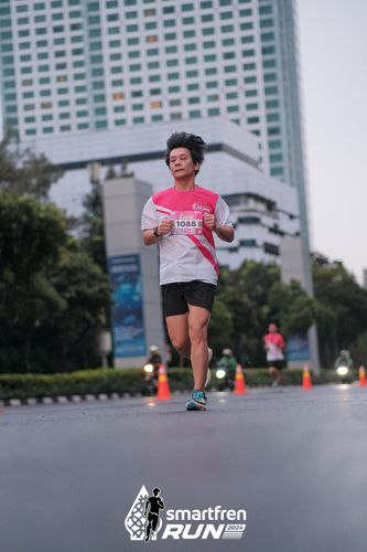Race photo from Smartfren Run 2024