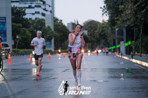 Race photo from Smartfren Run 2024