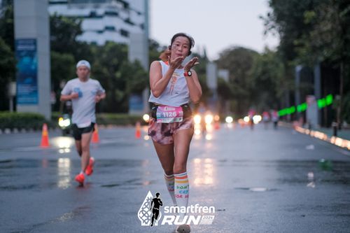 Race photo from Smartfren Run 2024