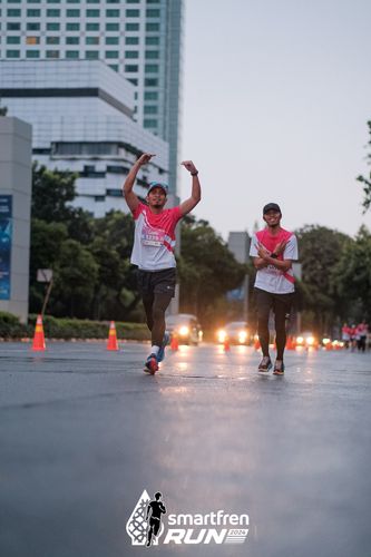 Race photo from Smartfren Run 2024