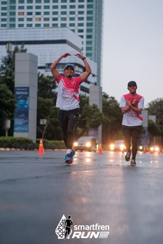 Race photo from Smartfren Run 2024