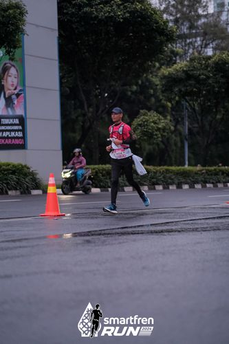 Race photo from Smartfren Run 2024