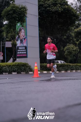 Race photo from Smartfren Run 2024