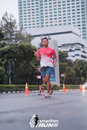 Race photo from Smartfren Run 2024