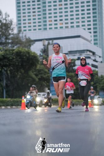 Race photo from Smartfren Run 2024