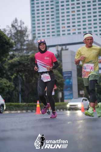 Race photo from Smartfren Run 2024
