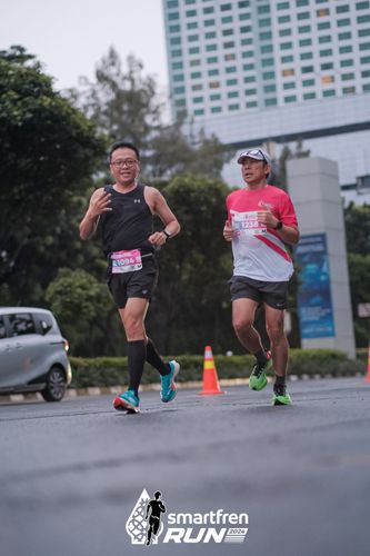 Race photo from Smartfren Run 2024