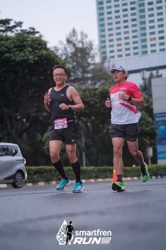 Race photo from Smartfren Run 2024