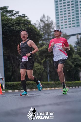 Race photo from Smartfren Run 2024
