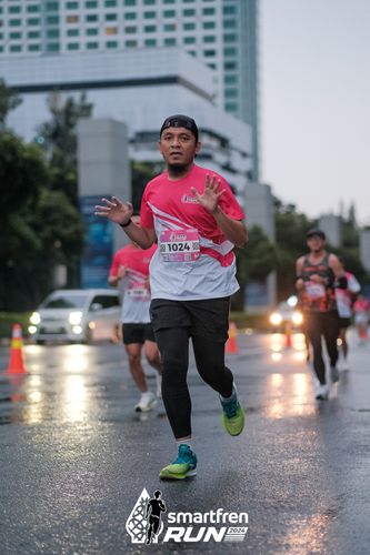 Race photo from Smartfren Run 2024