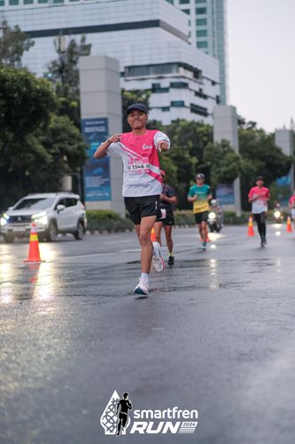 Race photo from Smartfren Run 2024