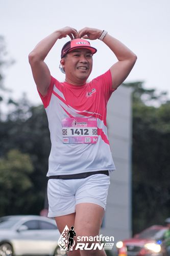 Race photo from Smartfren Run 2024