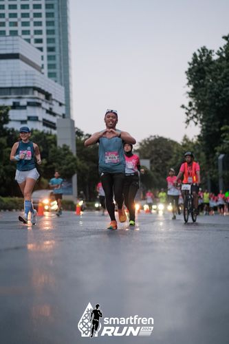 Race photo from Smartfren Run 2024