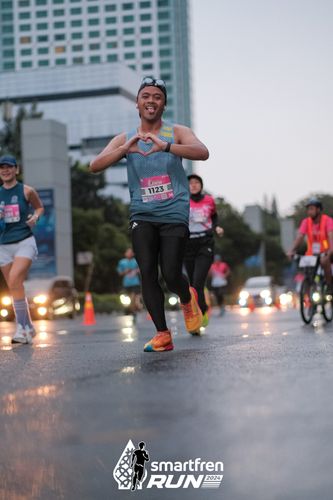 Race photo from Smartfren Run 2024