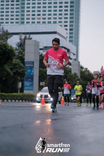 Race photo from Smartfren Run 2024