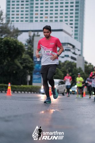 Race photo from Smartfren Run 2024