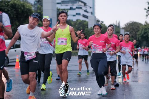 Race photo from Smartfren Run 2024