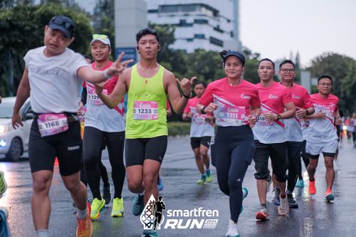 Race photo from Smartfren Run 2024