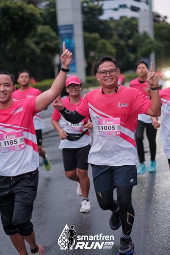 Race photo from Smartfren Run 2024