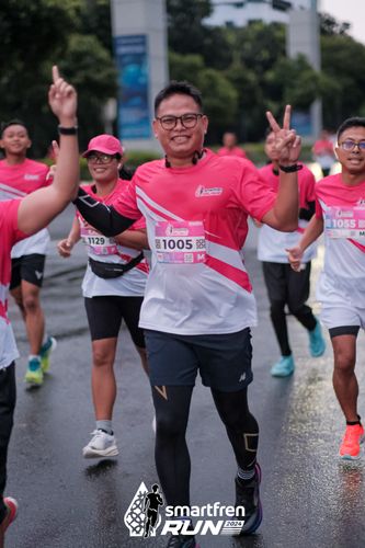 Race photo from Smartfren Run 2024