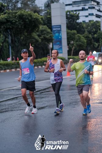 Race photo from Smartfren Run 2024
