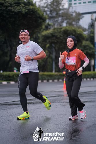Race photo from Smartfren Run 2024
