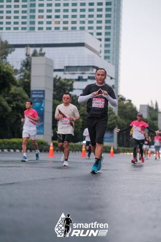 Race photo from Smartfren Run 2024