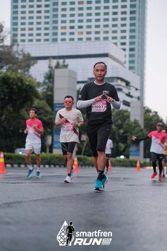 Race photo from Smartfren Run 2024