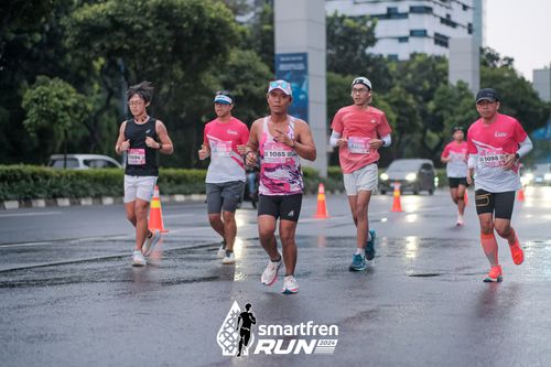 Race photo from Smartfren Run 2024