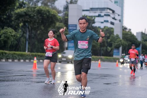 Race photo from Smartfren Run 2024