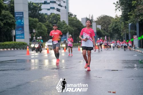 Race photo from Smartfren Run 2024