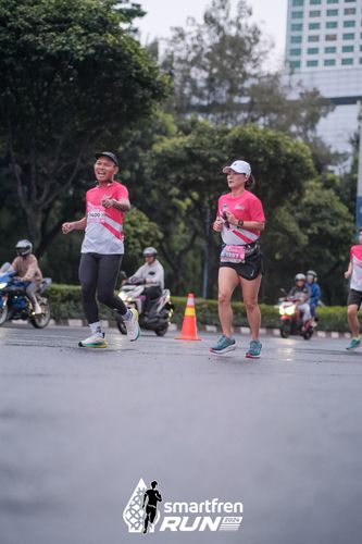 Race photo from Smartfren Run 2024