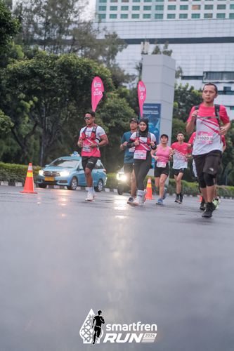 Race photo from Smartfren Run 2024