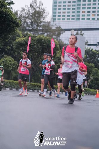 Race photo from Smartfren Run 2024