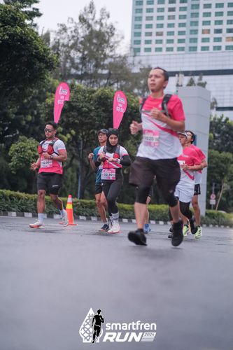 Race photo from Smartfren Run 2024