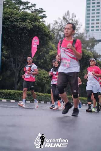 Race photo from Smartfren Run 2024