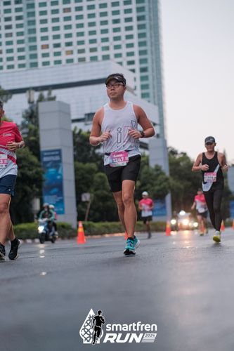 Race photo from Smartfren Run 2024