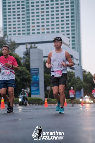 Race photo from Smartfren Run 2024