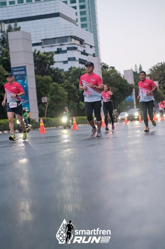 Race photo from Smartfren Run 2024