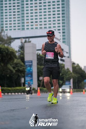 Race photo from Smartfren Run 2024