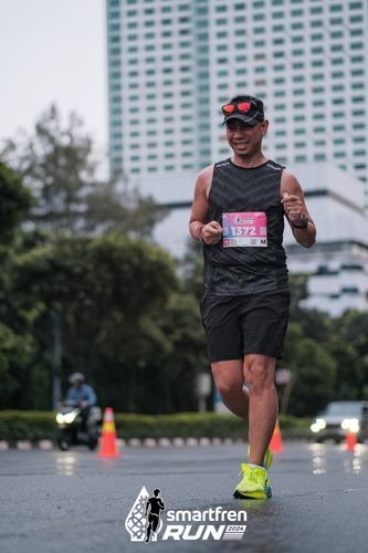 Race photo from Smartfren Run 2024