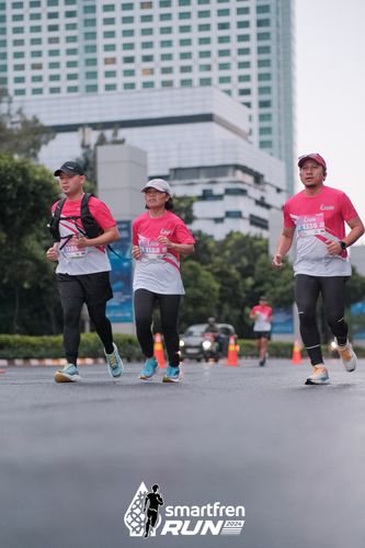 Race photo from Smartfren Run 2024
