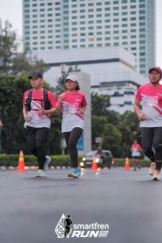 Race photo from Smartfren Run 2024