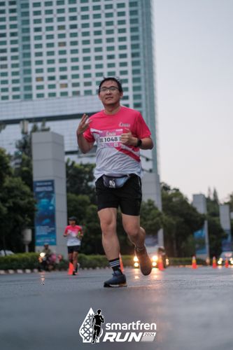 Race photo from Smartfren Run 2024