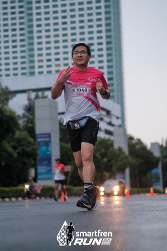 Race photo from Smartfren Run 2024