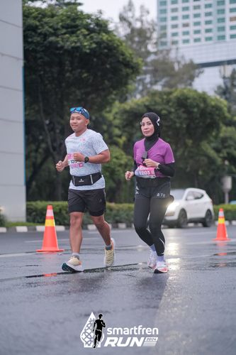 Race photo from Smartfren Run 2024
