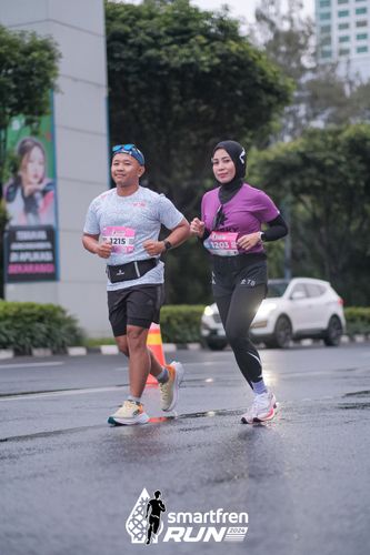 Race photo from Smartfren Run 2024